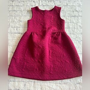 GENUINE KIDS OSHKOSH MAROON TODDLER GIRLS SIZE 5T ZIP UP BACK SLEEVELESS